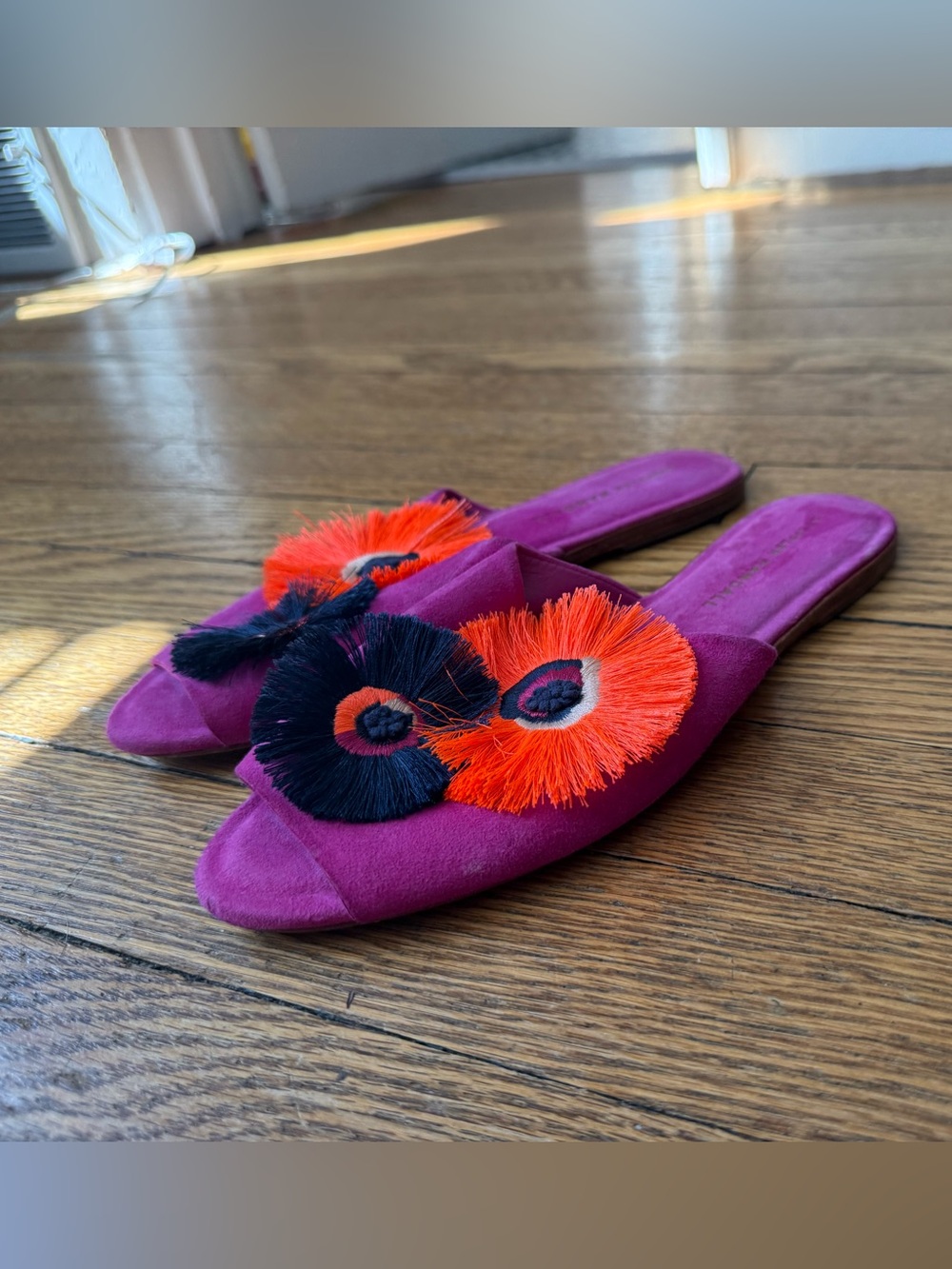 Loeffler Randall Fuchsia Slide Sandals - Size 6.5